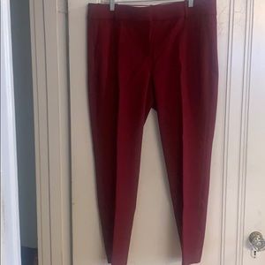 Burgundy pants